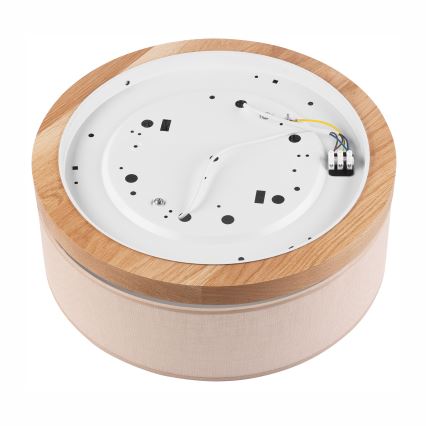 Brilagi - LED Plafón BELLADONNA 2xE27/15W/230V d. 40 cm beige/roble