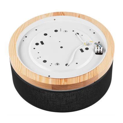 Brilagi - LED Plafón BELLADONNA 2xE27/15W/230V d. 40 cm negro/pino