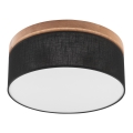 Brilagi - LED Plafón BELLADONNA 2xE27/15W/230V d. 40 cm negro/roble