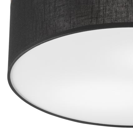 Brilagi - LED Plafón BELLADONNA 2xE27/15W/230V d. 40 cm negro/roble