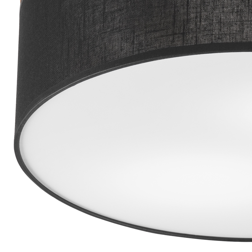 Brilagi - LED Plafón BELLADONNA 2xE27/15W/230V d. 40 cm negro/roble