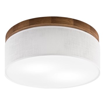 Brilagi - LED Plafón BELLADONNA 2xE27/15W/230V diá. 40 cm blanco/roble cereza
