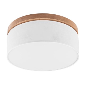 Brilagi - LED Plafón BELLADONNA 2xE27/15W/230V diá. 40 cm blanco/roble
