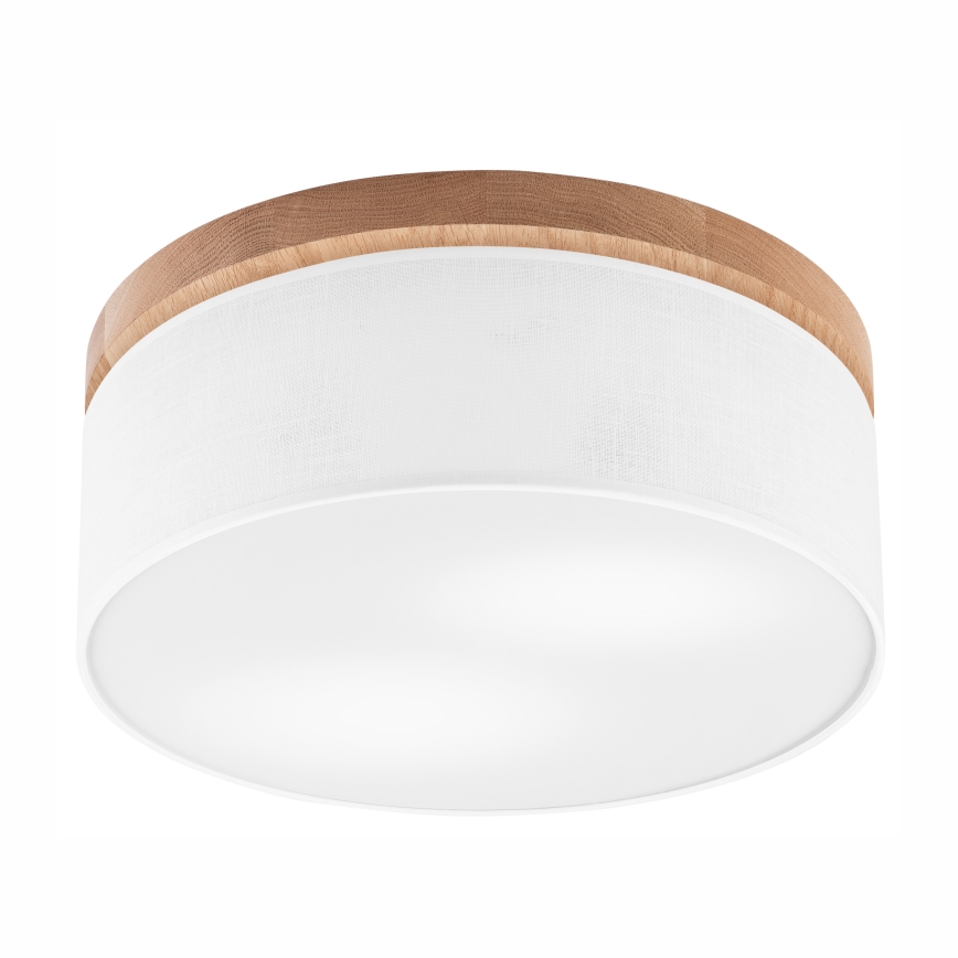 Brilagi - LED Plafón BELLADONNA 2xE27/15W/230V diá. 40 cm blanco/roble