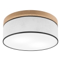 Brilagi - LED Plafón BELLADONNA 2xE27/15W/230V diá. 40 cm blanco/roble