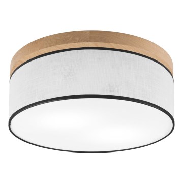 Brilagi - LED Plafón BELLADONNA 2xE27/15W/230V diá. 40 cm blanco/roble
