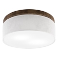 Brilagi - LED Plafón BELLADONNA 2xE27/15W/230V diá. 40 cm blanco/roble