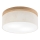 Brilagi - LED Plafón BELLADONNA 2xE27/15W/230V diá. 40 cm color crema/roble