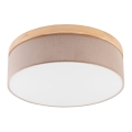 Brilagi - LED Plafón BELLADONNA 3xE27/15W/230V d. 50 cm beige/pino