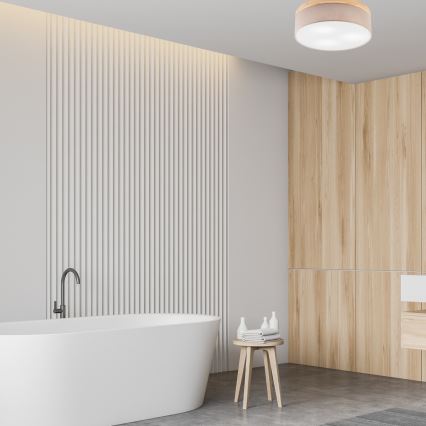 Brilagi - LED Plafón BELLADONNA 3xE27/15W/230V d. 50 cm beige/pino
