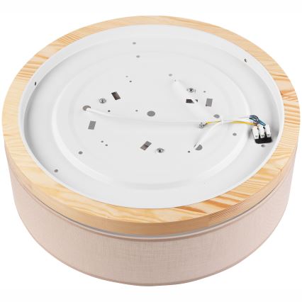 Brilagi - LED Plafón BELLADONNA 3xE27/15W/230V d. 50 cm beige/pino