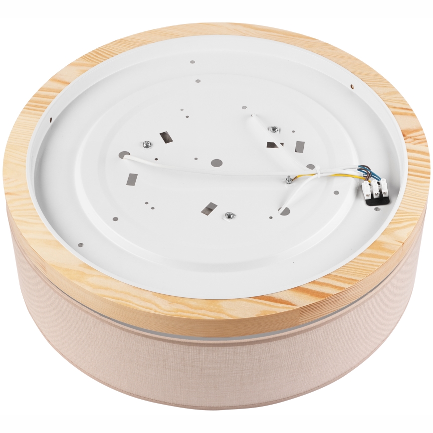 Brilagi - LED Plafón BELLADONNA 3xE27/15W/230V d. 50 cm beige/pino
