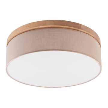 Brilagi - LED Plafón BELLADONNA 3xE27/15W/230V d. 50 cm beige/roble
