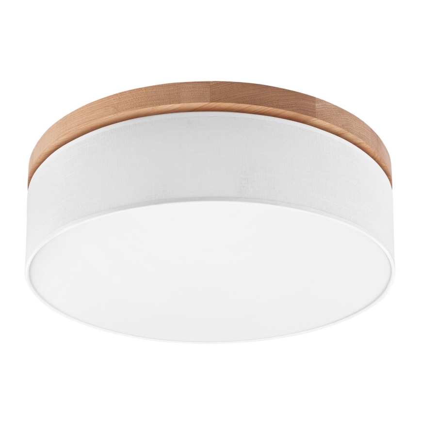 Brilagi - LED Plafón BELLADONNA 3xE27/15W/230V d. 50 cm blanco/roble