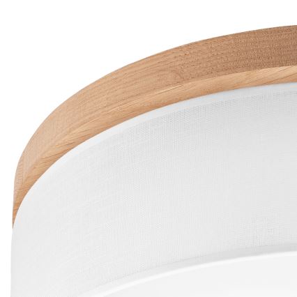 Brilagi - LED Plafón BELLADONNA 3xE27/15W/230V d. 50 cm blanco/roble