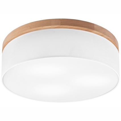 Brilagi - LED Plafón BELLADONNA 3xE27/15W/230V d. 50 cm blanco/roble