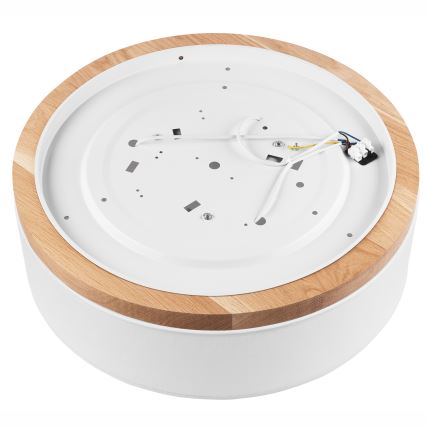 Brilagi - LED Plafón BELLADONNA 3xE27/15W/230V d. 50 cm blanco/roble