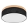 Brilagi - LED Plafón BELLADONNA 3xE27/15W/230V d. 50 cm negro/pino