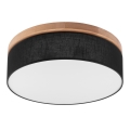 Brilagi - LED Plafón BELLADONNA 3xE27/15W/230V d. 50 cm negro/roble