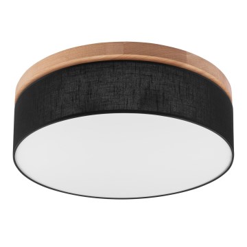 Brilagi - LED Plafón BELLADONNA 3xE27/15W/230V d. 50 cm negro/roble