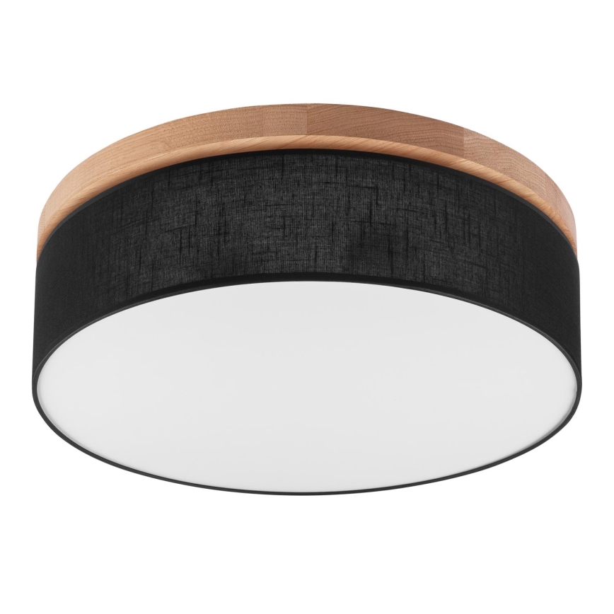 Brilagi - LED Plafón BELLADONNA 3xE27/15W/230V d. 50 cm negro/roble