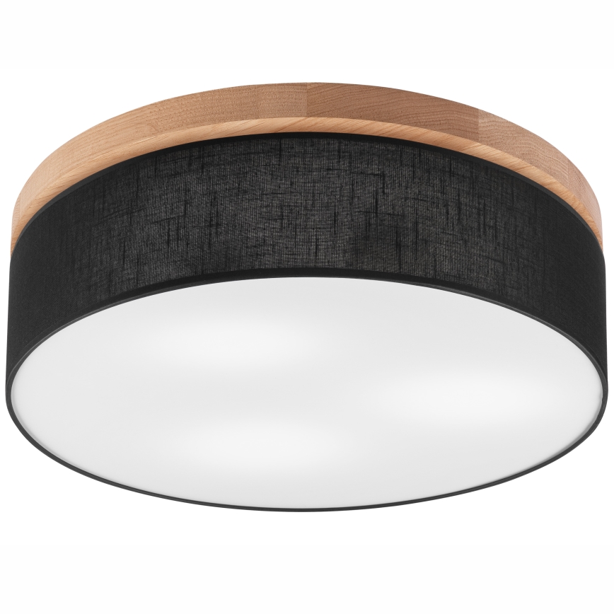 Brilagi - LED Plafón BELLADONNA 3xE27/15W/230V d. 50 cm negro/roble