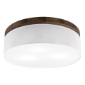 Brilagi - LED Plafón BELLADONNA 3xE27/15W/230V diá. 50 cm blanco/roble
