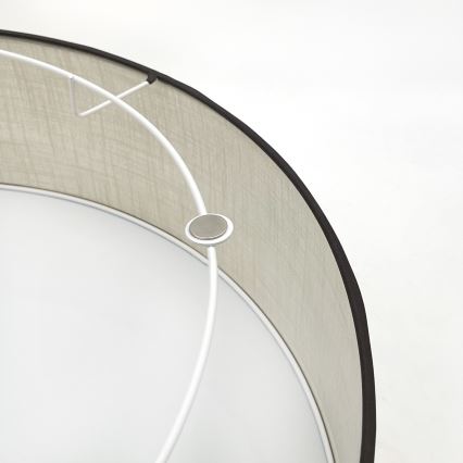 Brilagi - LED Plafón BELLADONNA 3xE27/15W/230V diá. 50 cm color crema/roble