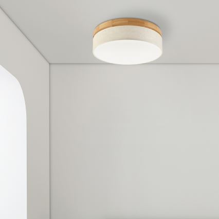 Brilagi - LED plafón BELLADONNA LED/36W/230V diámetro 40 cm crema/roble