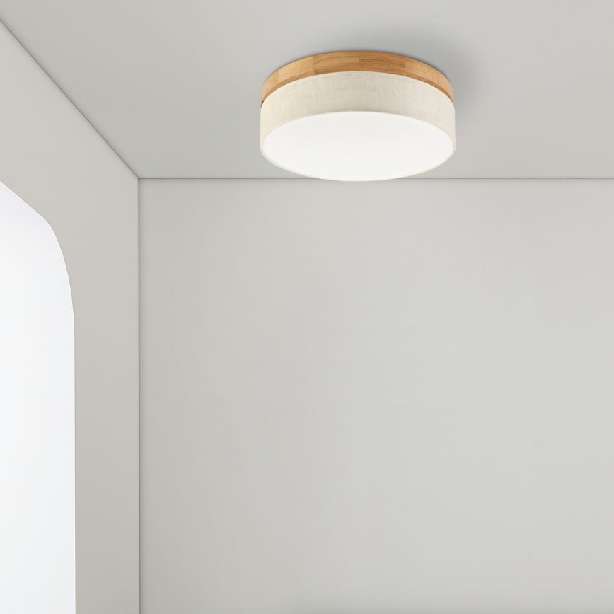 Brilagi - LED plafón BELLADONNA LED/36W/230V diámetro 40 cm crema/roble