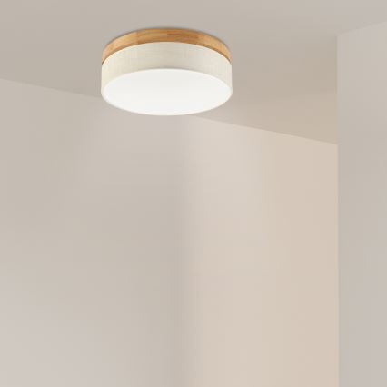 Brilagi - LED plafón BELLADONNA LED/36W/230V diámetro 40 cm crema/roble