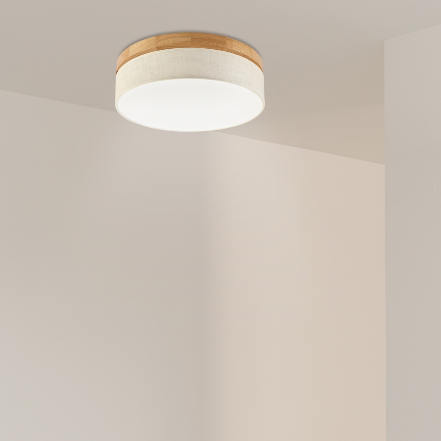 Brilagi - LED plafón BELLADONNA LED/36W/230V diámetro 40 cm crema/roble