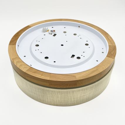 Brilagi - LED plafón BELLADONNA LED/36W/230V diámetro 40 cm crema/roble