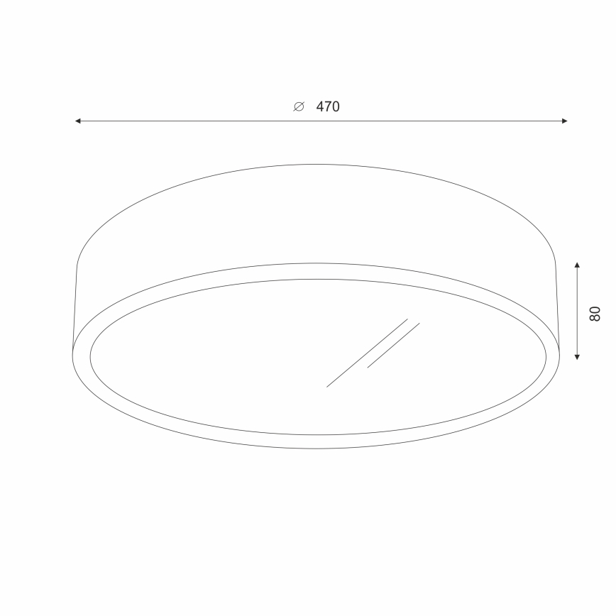 Brilagi - LED Plafón CARVALHO 3xE27/60W/230V roble diá. 47 cm