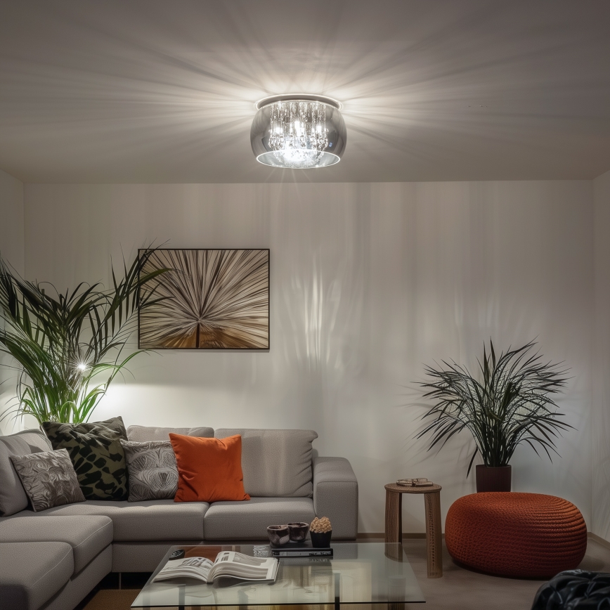Brilagi - LED Plafón de cristal JEWEL 5xG9/42W/230V