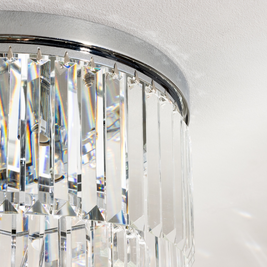 Brilagi - LED Plafón de cristal MOZART 5xE14/40W/230V cromo brillante