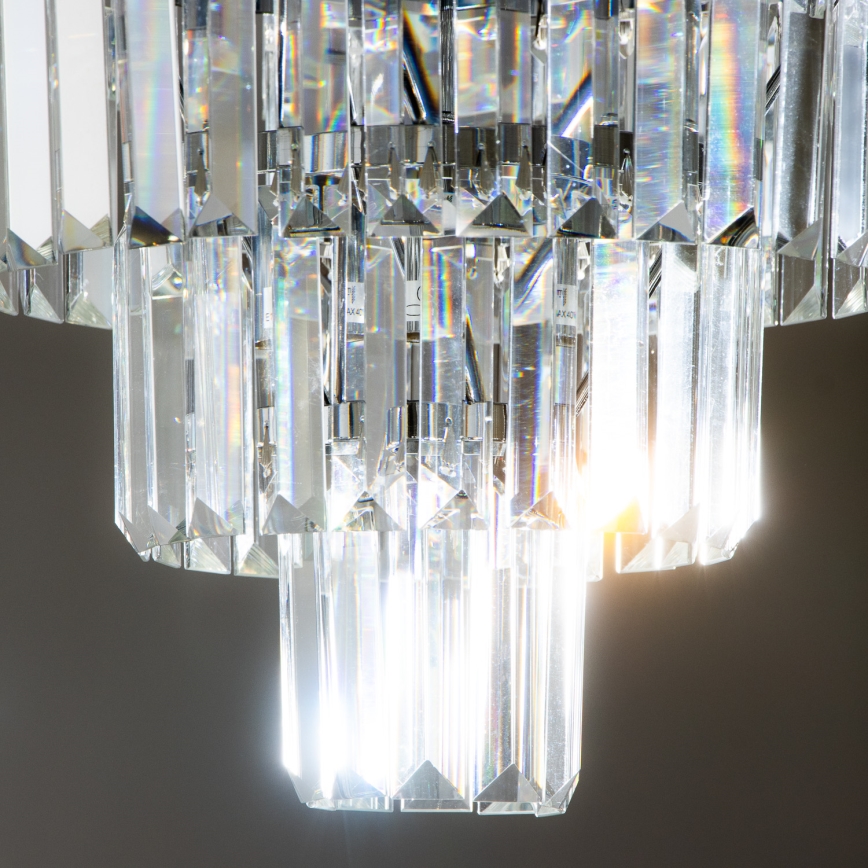 Brilagi - LED Plafón de cristal MOZART 5xE14/40W/230V cromo brillante
