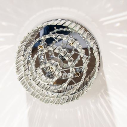 Brilagi - LED Plafón de cristal MOZART 5xE14/40W/230V cromo brillante