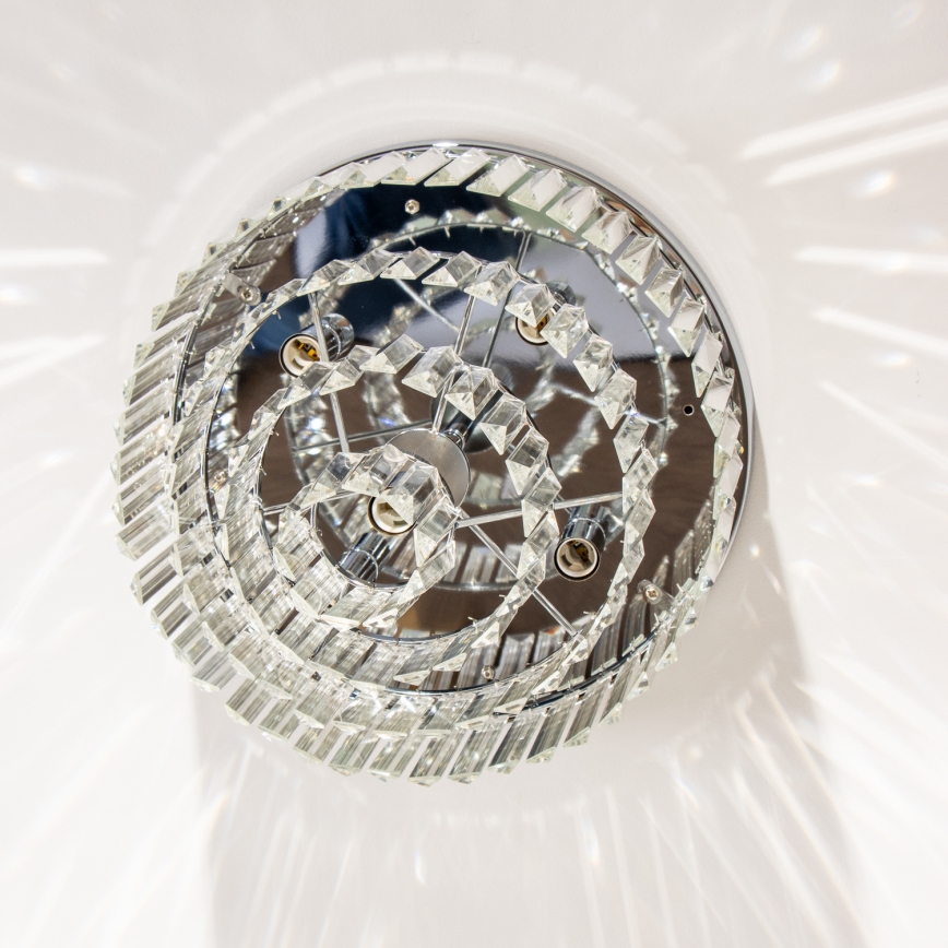 Brilagi - LED Plafón de cristal MOZART 5xE14/40W/230V cromo brillante