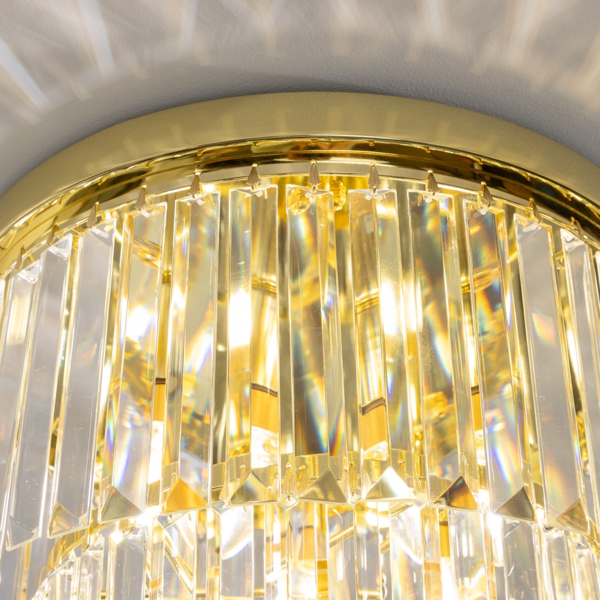 Brilagi - LED Plafón de cristal MOZART 5xE14/40W/230V dorado