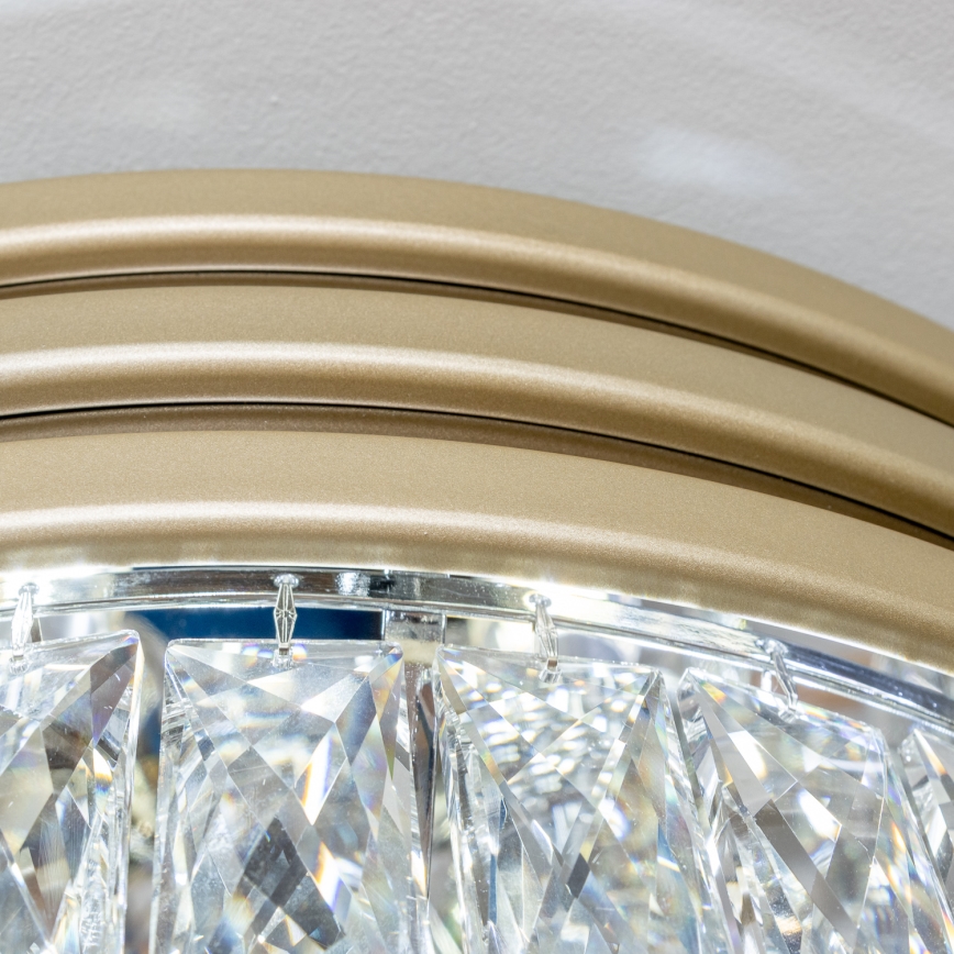 Brilagi - LED Plafón de cristal VELURE 5xE14/40W/230V dorado