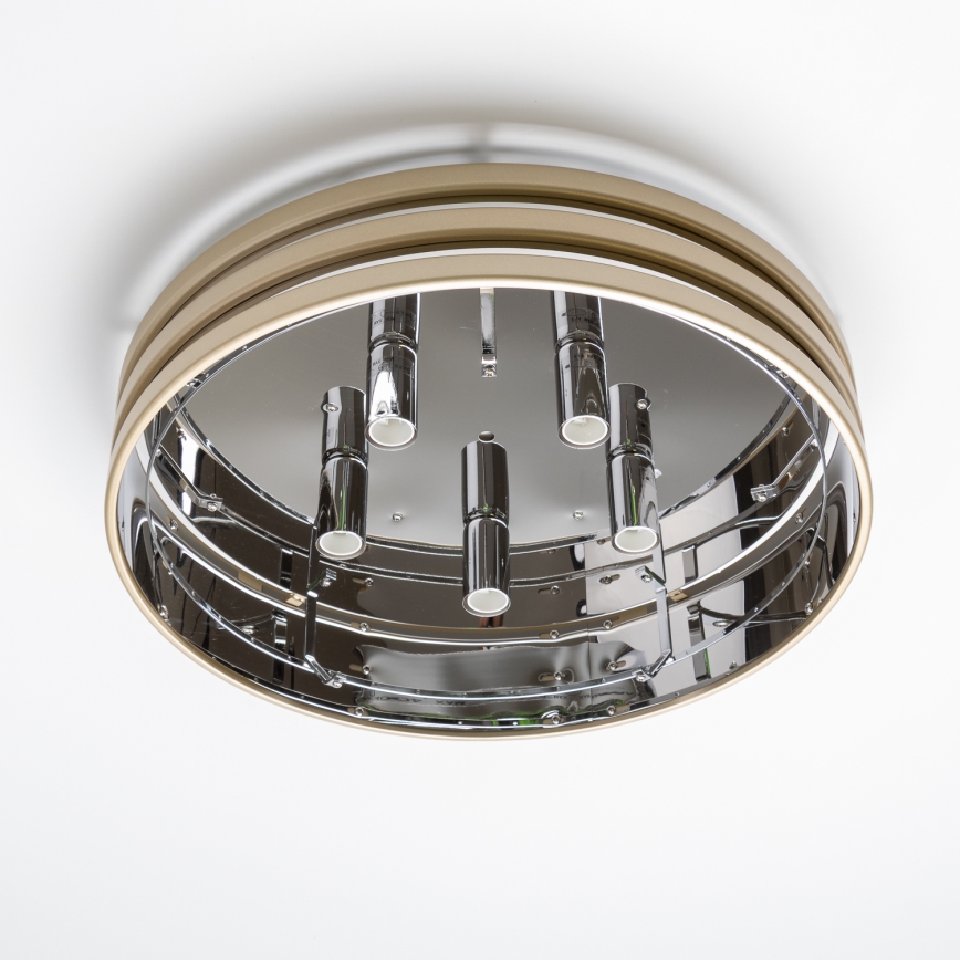 Brilagi - LED Plafón de cristal VELURE 5xE14/40W/230V dorado