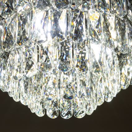 Brilagi - LED Plafón de cristal VELURE 5xE14/40W/230V negro