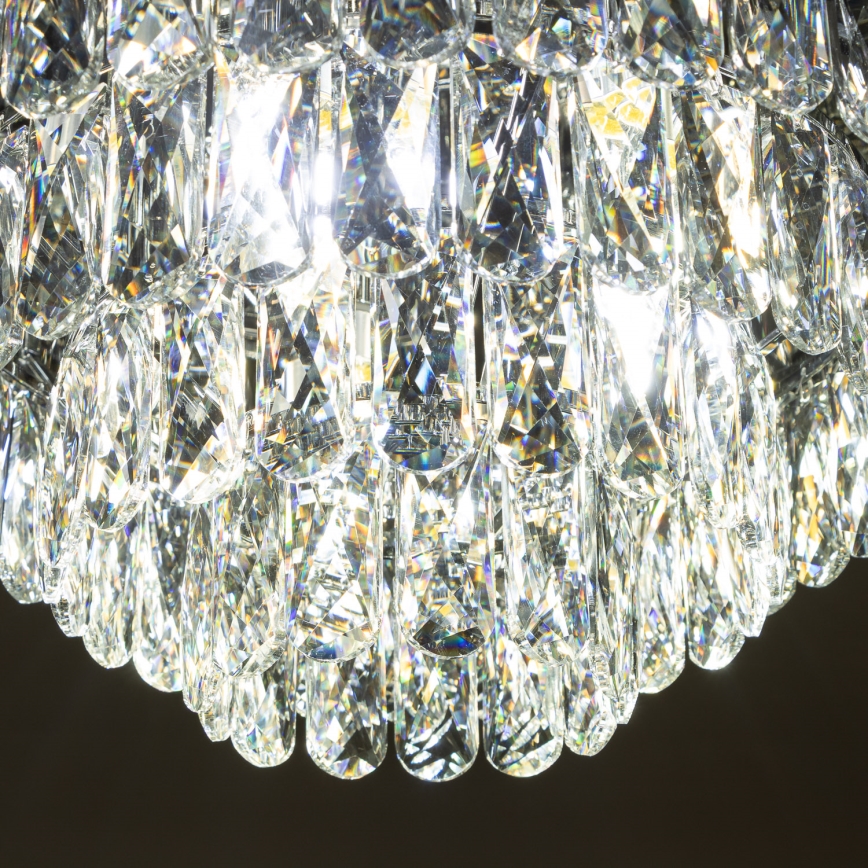 Brilagi - LED Plafón de cristal VELURE 5xE14/40W/230V negro