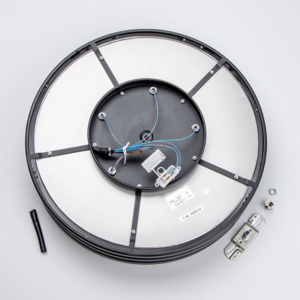 Brilagi - LED Plafón de cristal VELURE 5xE14/40W/230V negro