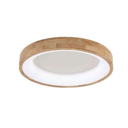 Brilagi - Lámpara de techo LED FALCON WOOD LED/40W/230V 3000/4000/6000K Ø 60 cm de madera