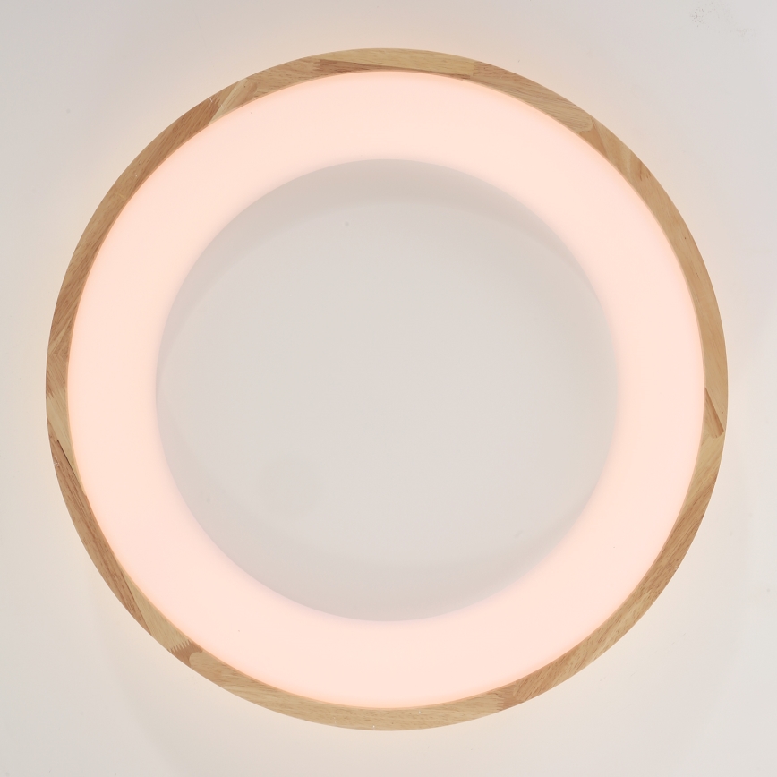 Brilagi - Lámpara de techo LED FALCON WOOD LED/40W/230V 3000/4000/6000K Ø 60 cm de madera