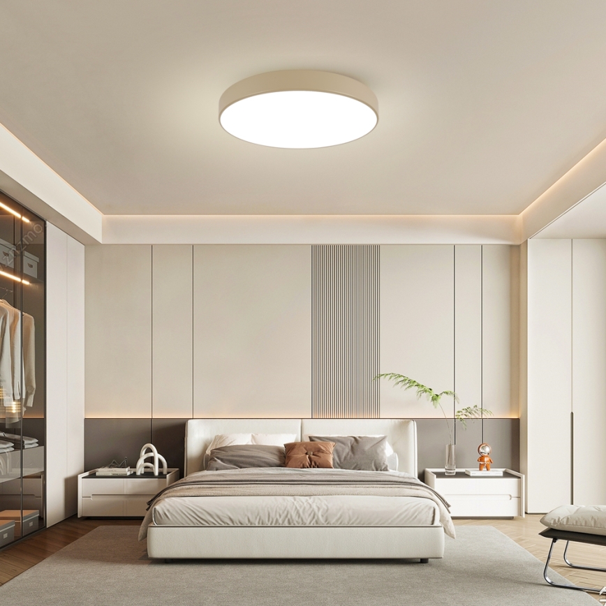 Brilagi - Plafón LED de techo POOL LED/100W/230V 3000/4500/6000K, diámetro 80 cm, beige