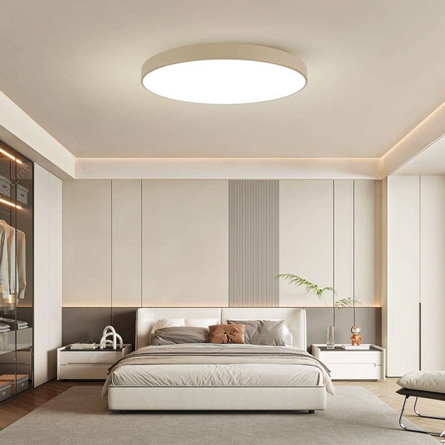 Brilagi - Plafón LED de techo POOL LED/128W/230V 3000/4500/6000K Ø 100 cm beige