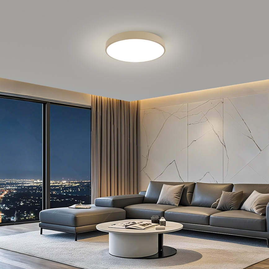 Brilagi - Plafón de techo POOL LED/60W/230V 3000/4500/6000K Ø 60 cm beige